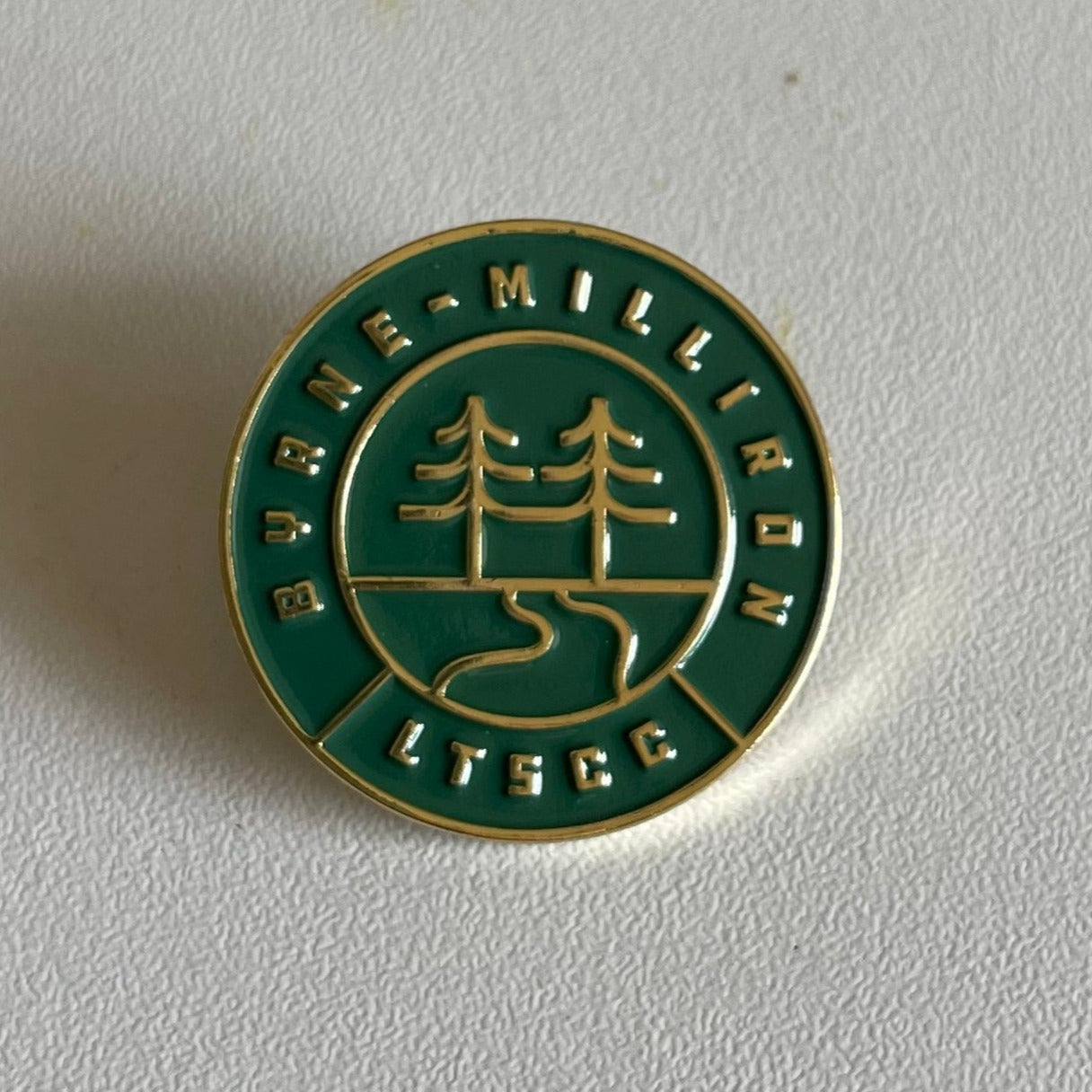 Byrne Milliron Trails Enamel Pin - Green