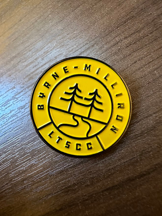 Byrne Milliron Trails Enamel Pin - Yellow