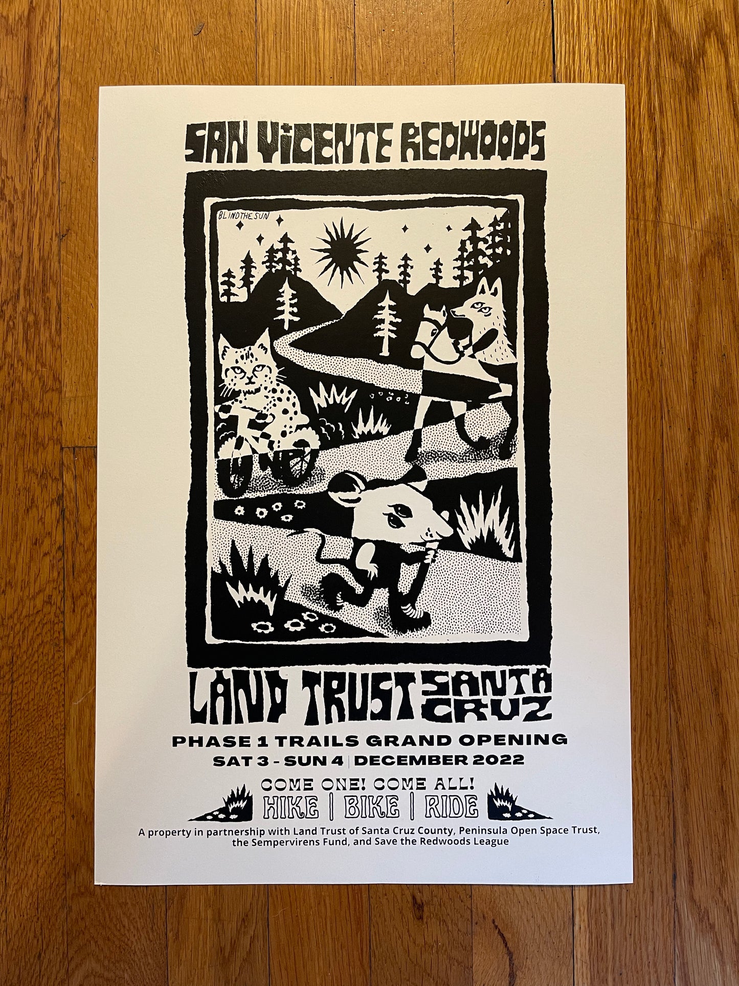 San Vicente Redwoods Opening Day Poster